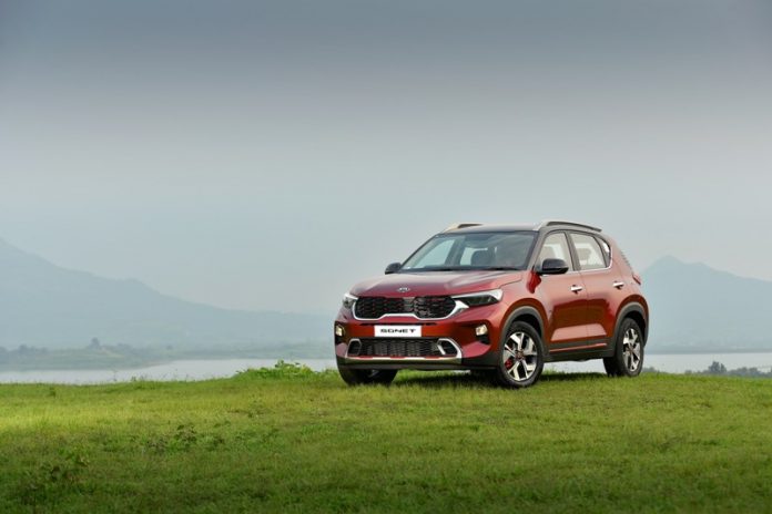 Kia sonet looks stunning in this color