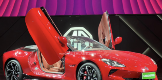 MG Motors ने शोकेस किया Cyberster इलेक्ट्रिक स्पोर्ट्स कार