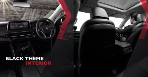 mg hector blackstorm edition interior design