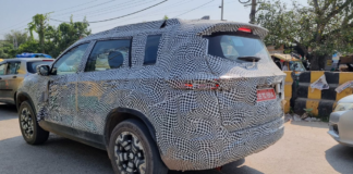 Tata Safari EV टेस्टिंग के दौरान फिर आई नज़र