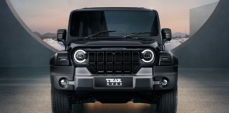 Mahindra Thar Roxx के फ्रंट लुक की पहली झलक