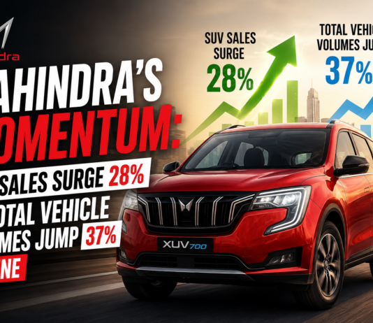 Mahindra’s Momentum: SUV Sales Surge 28% as Total Vehicle Volumes Jump 37% in June