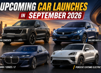 Upcoming Car Launches in September 2026: Kia Sorento, Baleno Facelift, BMW 7 Series/i7 and Porsche Cayenne Electric