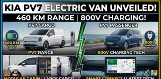 Kia PV7 Electric Van Unveiled With 460 Km Range, 800V Charging