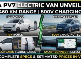 Kia PV7 Electric Van Unveiled With 460 Km Range, 800V Charging
