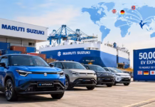 Maruti Suzuki hits 50,000 EV Export Target, e Vitara exported to up to 50 countries