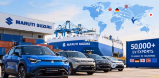 Maruti Suzuki hits 50,000 EV Export Target, e Vitara exported to up to 50 countries